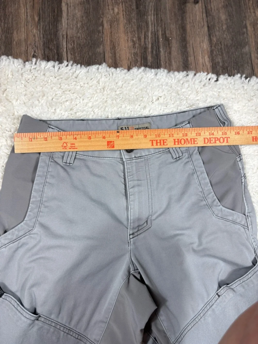 5.11 Tactical Men’s Pants 30x36 Gray Utility Cargo Work Pants - Picture 6 of 7